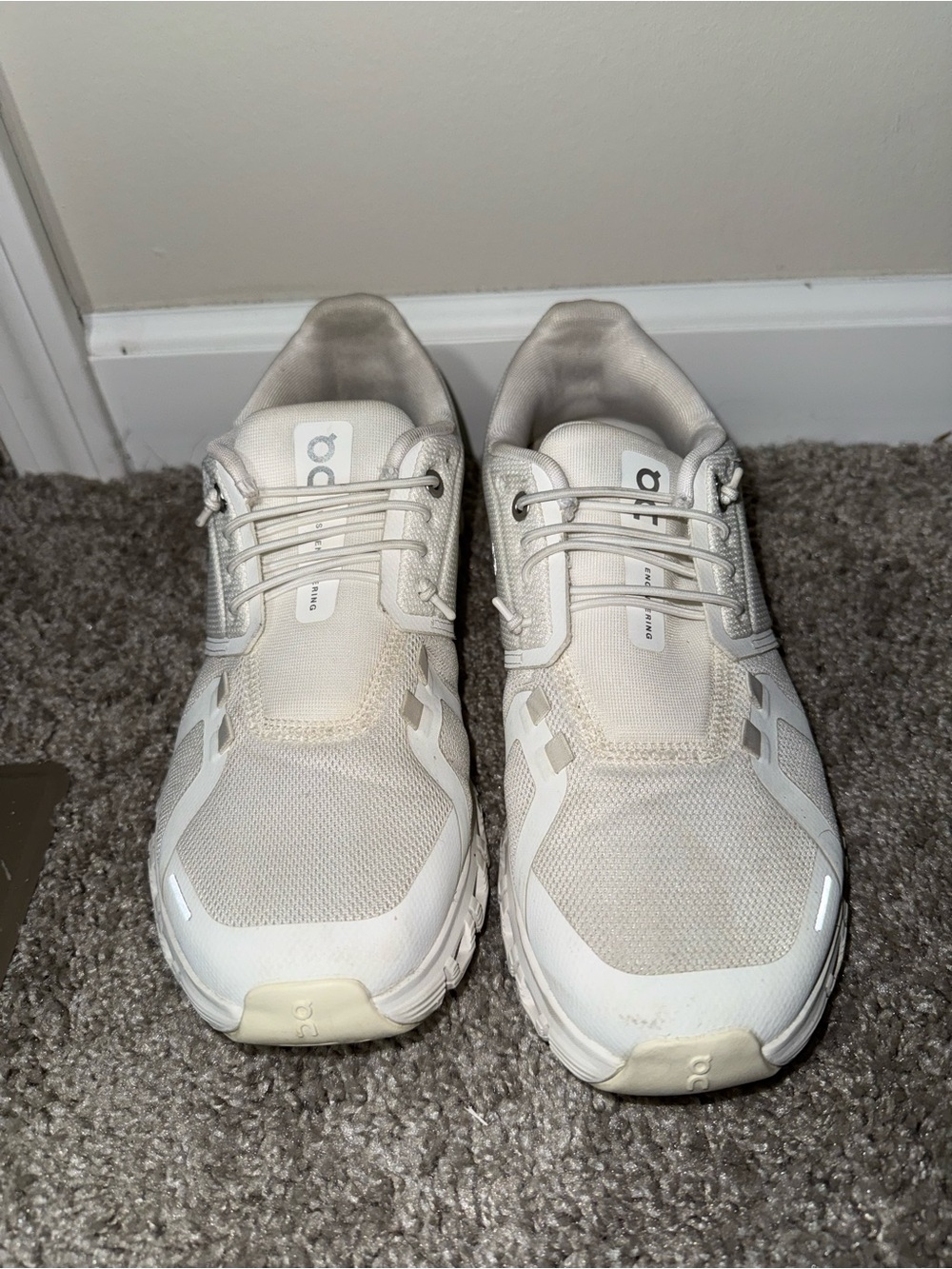 On Running Cloudnova Sneakers in White/Cream